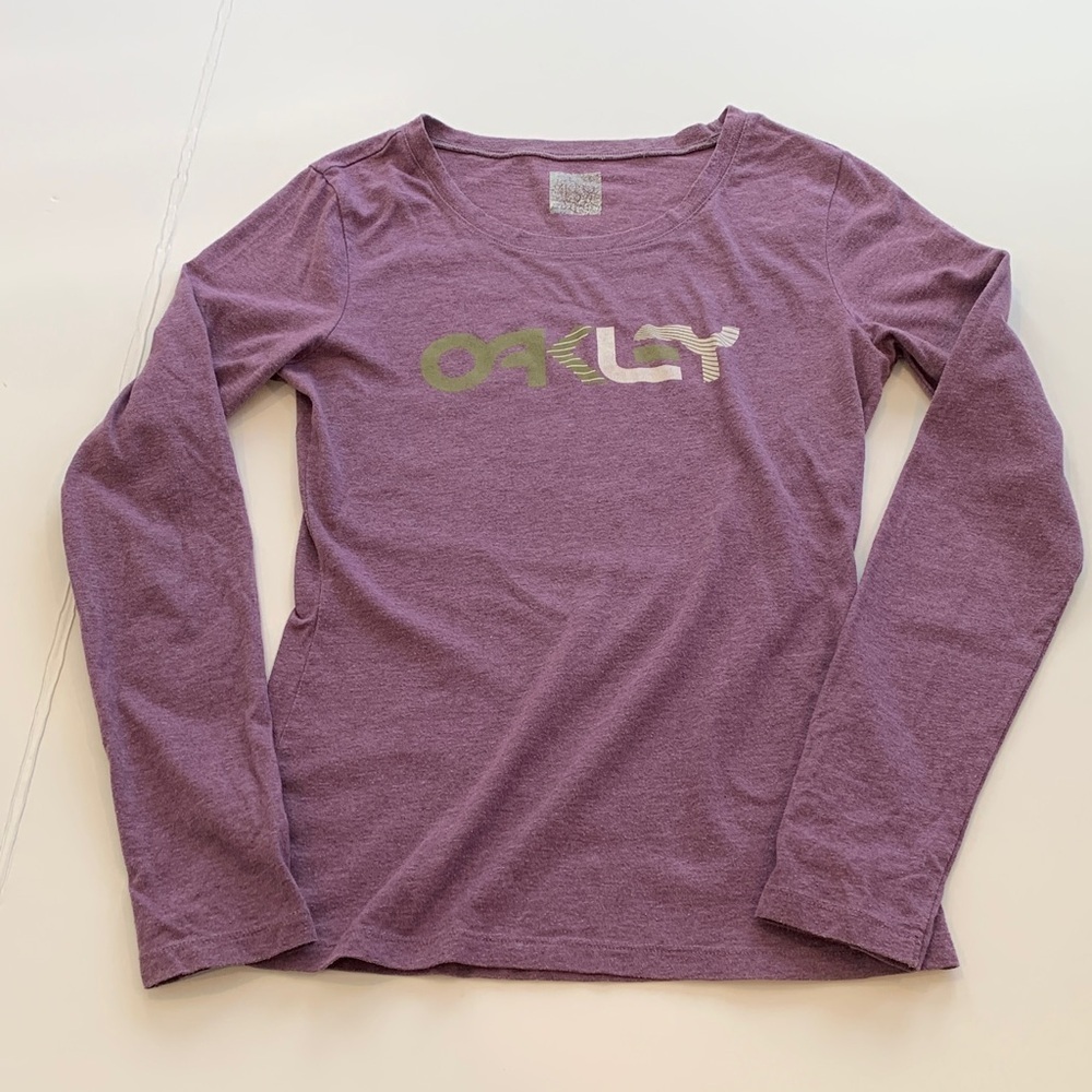 Oakley Women's Small Purple Long Sleeve T-Shirt - Picture 1 of 5